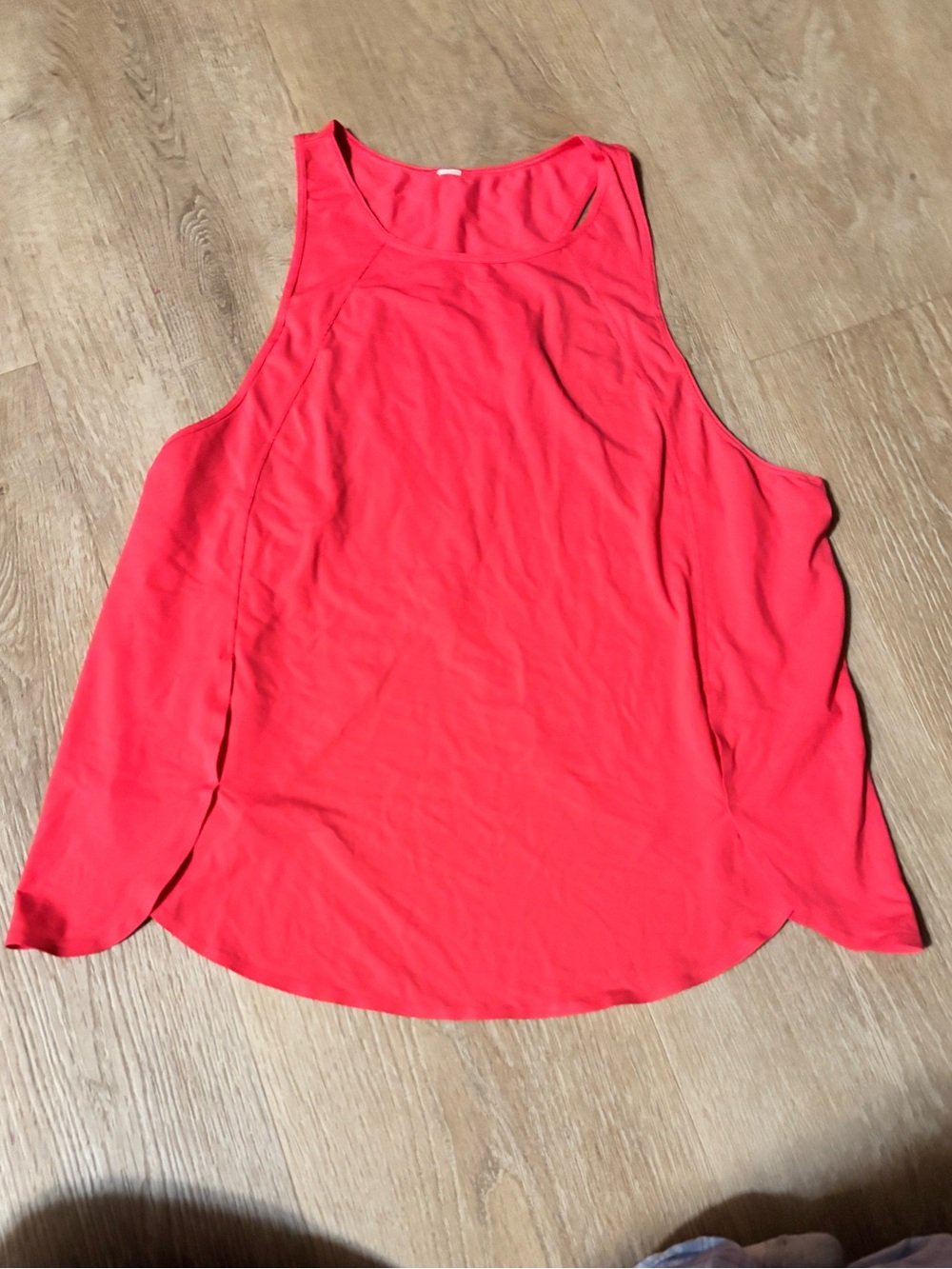 lululemon athletica Coral/orange color open back tank